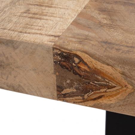 MESA COMEDOR NATURAL-NEGRO 180 X 100 X 76 CM