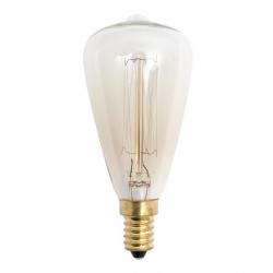 Bombilla Incandescencia Vintage Pebetero 40w E14 48dx115 Calida