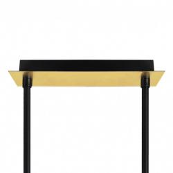 Lampara Ciudad Del Cabo 4l 24w 4000k  Negro/oro Regx85x15 Cm 1920 Lm