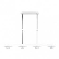 Lampara Ciudad Del Cabo 4l 24w 4000k  Blanco/plata Regx85x15 Cm 1920 Lm
