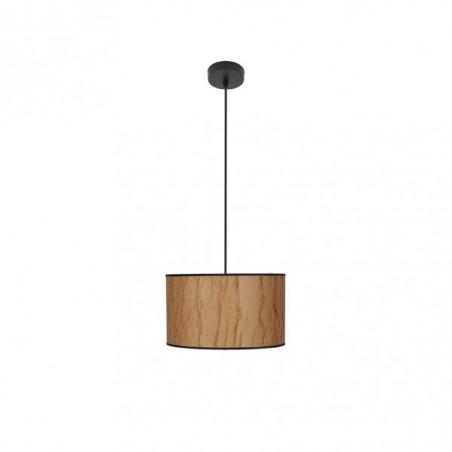 Colgante Papiro 1xe27 Pergamino/negro Regx30x30 cm