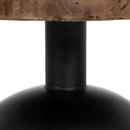 MESA AUXILIAR NATURAL-NEGRO 50 X 50 X 45 CM