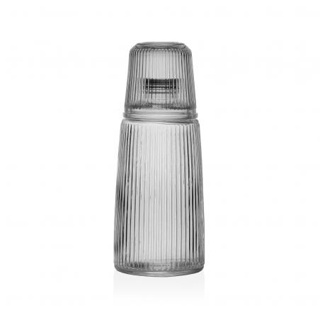 BOTELLA  CON VASO CRISTAL
