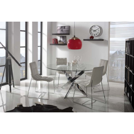 Mesa Cristal Ruth Grande - Imagen 1