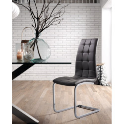 Mesa Arya Acero Inoxidable-Cristal Templado 200x100