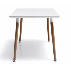 Mesa Comedor Estilo Nórdico Modelo Evon Madera de Haya 120x80