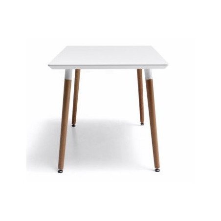 Mesa Comedor Estilo Nórdico Modelo Evon Madera de Haya 120x80