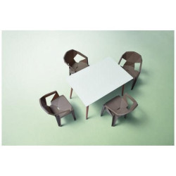 Mesa Comedor Estilo Nórdico Modelo Evon Madera de Haya 120x80