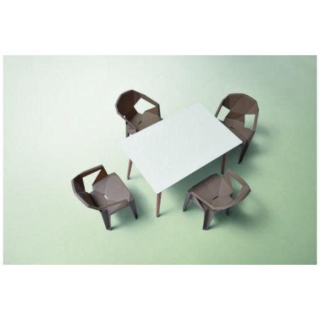 Mesa Comedor Estilo Nórdico Modelo Evon Madera de Haya 120x80