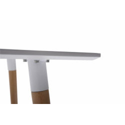 Mesa Comedor Estilo Nórdico Modelo Evon Madera de Haya 80x80