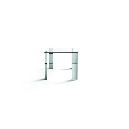 Mesa Oficina Stile Plus Cristal Templado - Acero inoxidable 120x70