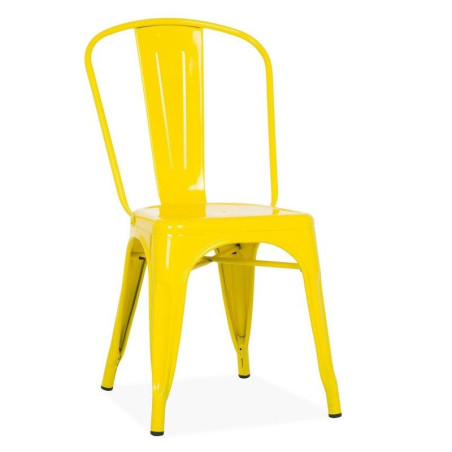 Silla Industrial Tol Acero Amarilla