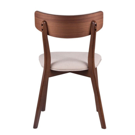 Silla Comedor Nais Nogal-Beige