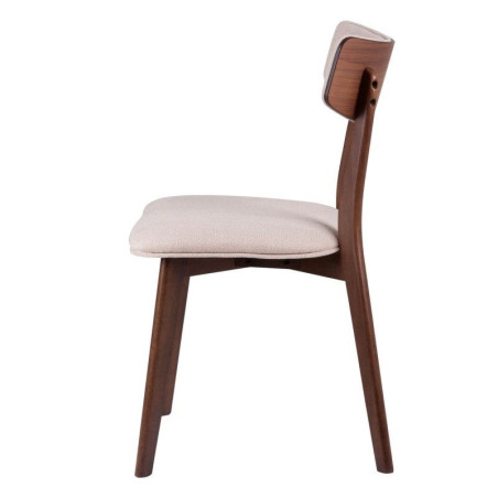 Silla Comedor Nais Nogal-Beige