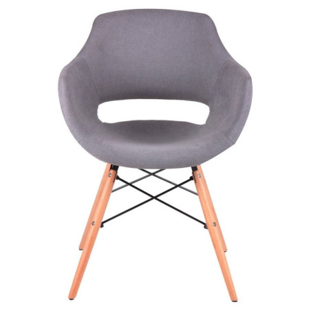 SILLA COMEDOR DINE TAPIZADA GRIS