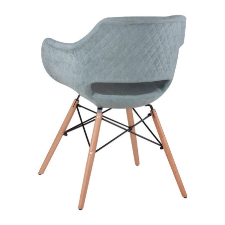 SILLA COMEDOR DINE TAPIZADA GRIS