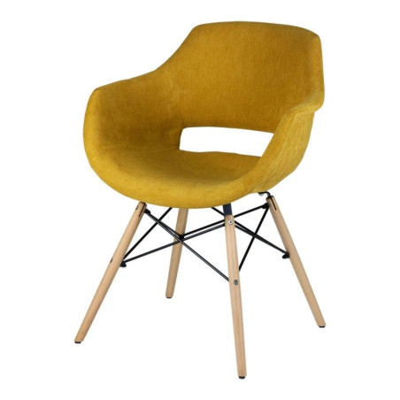 SILLA COMEDOR DINE TAPIZADA MOSTAZA