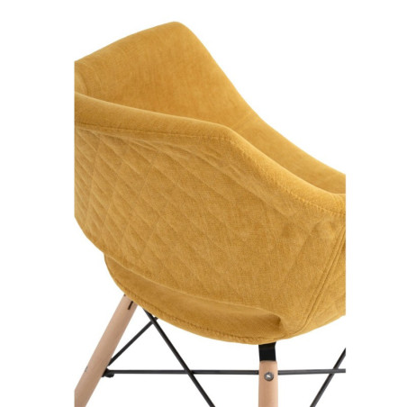 SILLA COMEDOR DINE TAPIZADA MOSTAZA