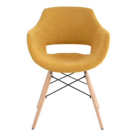 SILLA COMEDOR DINE TAPIZADA MOSTAZA