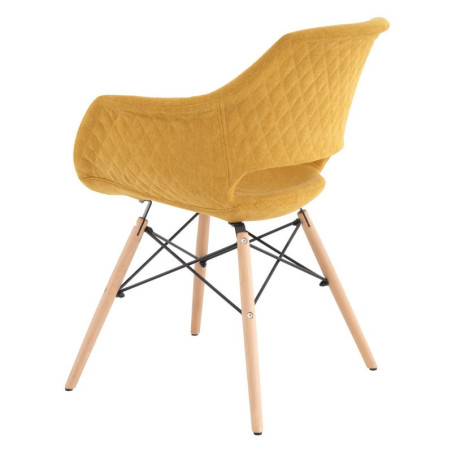 SILLA COMEDOR DINE TAPIZADA MOSTAZA