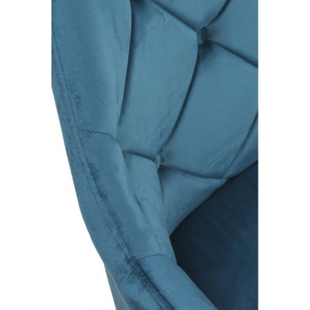 SILLÓN GIRATORIO TAPIZADO MODELO CARLOS PATAS METALICAS