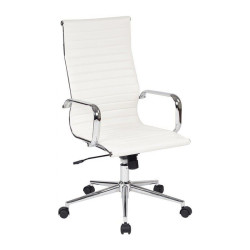 SILLÓN DE OFICINA MODELO BUDAPEST SÍMIL PIEL ALTO