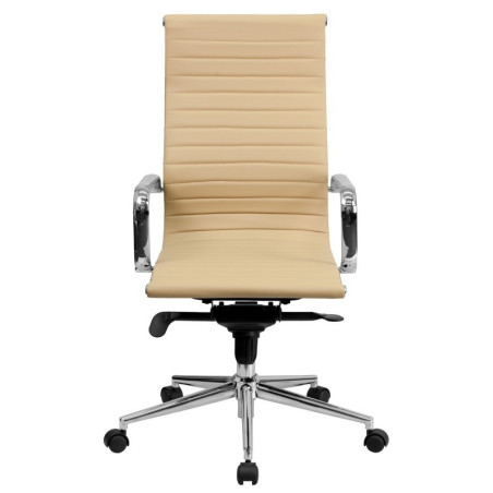 SILLÓN DE OFICINA MODELO BUDAPEST SÍMIL PIEL ALTO