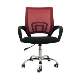 SILLA OFICINA NEGRA/ROJA