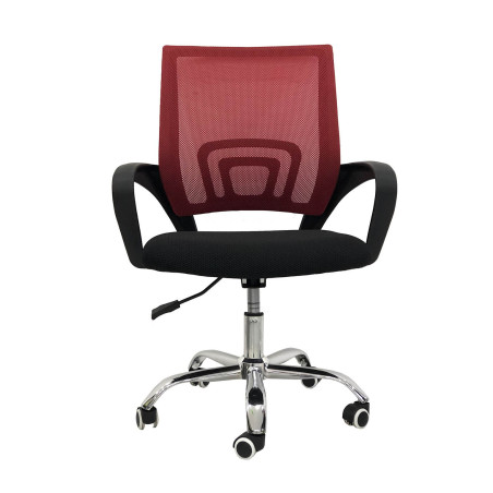 SILLA OFICINA NEGRA/ROJA