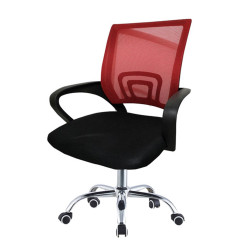 SILLA OFICINA NEGRA/ROJA