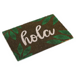 FELPUDO HOLA HOJAS VERDES