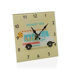 RELOJ DE CRISTAL CUADRADO 15CM
