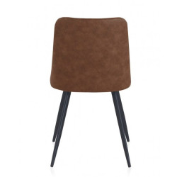 SILLA TAPIZADA COLOR TAUPE MODELO CURVI