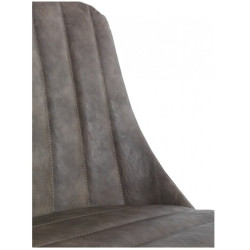 SILLA TAPIZADA COLOR TAUPE MODELO CURVI