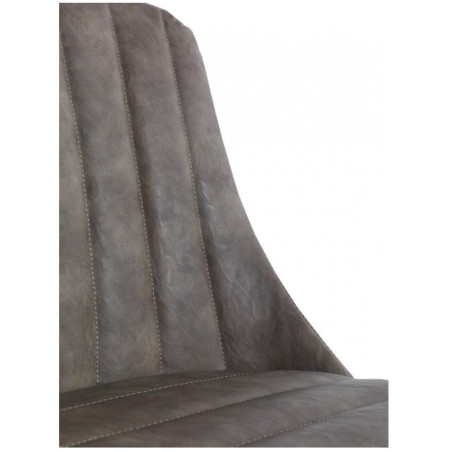 SILLA TAPIZADA COLOR TAUPE MODELO CURVI