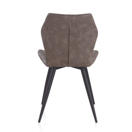 SILLA TAPIZADA COLOR TAUPE MODELO COOL