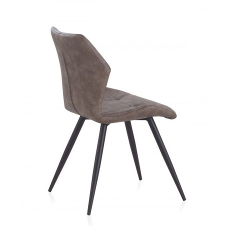 SILLA TAPIZADA COLOR TAUPE MODELO COOL