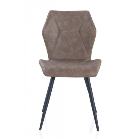SILLA TAPIZADA COLOR TAUPE MODELO COOL