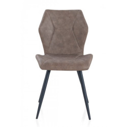 SILLA TAPIZADA COLOR MARRÓN MODELO COOL
