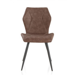 SILLA TAPIZADA COLOR MARRÓN MODELO COOL