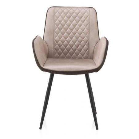 SILLÓN TAPIZADO BICOLOR MODELO CLOU