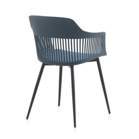 SILLÓN POLIURETANO COLOR AZUL MODELO MARÍA