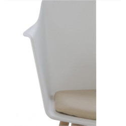 SILLÓN POLIURETANO COLOR BLANCO MODELO SOFÍA