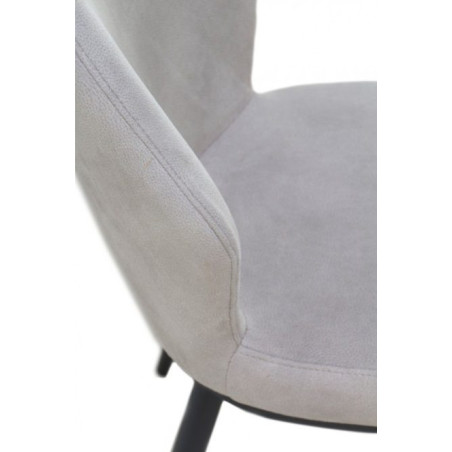 SILLA TAPIZADA GRIS OSCURO MODELO ARIF 48X59X93
