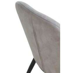 SILLA TAPIZADA GRIS CLARO MODELO ARIF 48X59X93