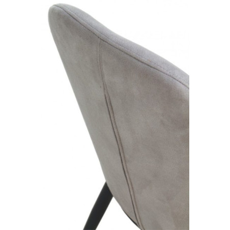 SILLA TAPIZADA GRIS CLARO MODELO ARIF 48X59X93