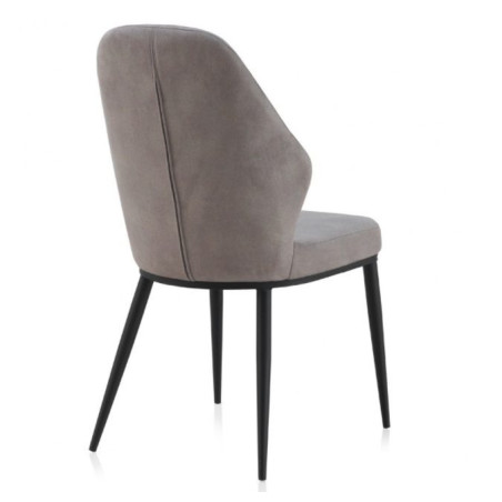 SILLA TAPIZADA GRIS CLARO MODELO ARIF 48X59X93