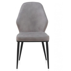 SILLA TAPIZADA GRIS CLARO MODELO ARIF 48X59X93