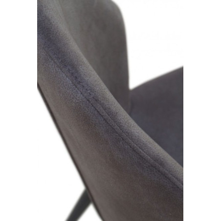 SILLA TAPIZADA GRIS CLARO MODELO ARIF 48X59X93