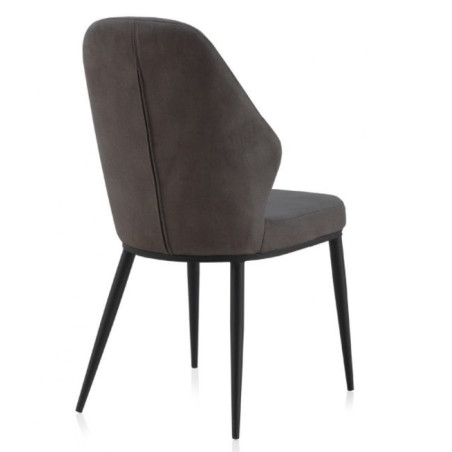 SILLA TAPIZADA GRIS CLARO MODELO ARIF 48X59X93
